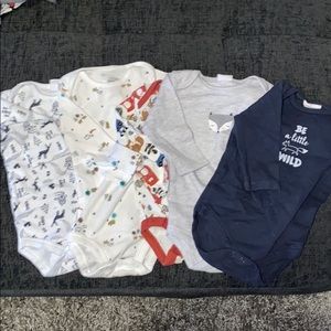 5 piece long sleeve onesie set